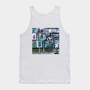 Industrial Urban - Collaged Solar Prints Tank Top